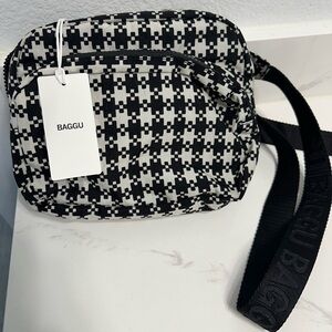 Baggu Fanny Pack Black White Pixel Gingham